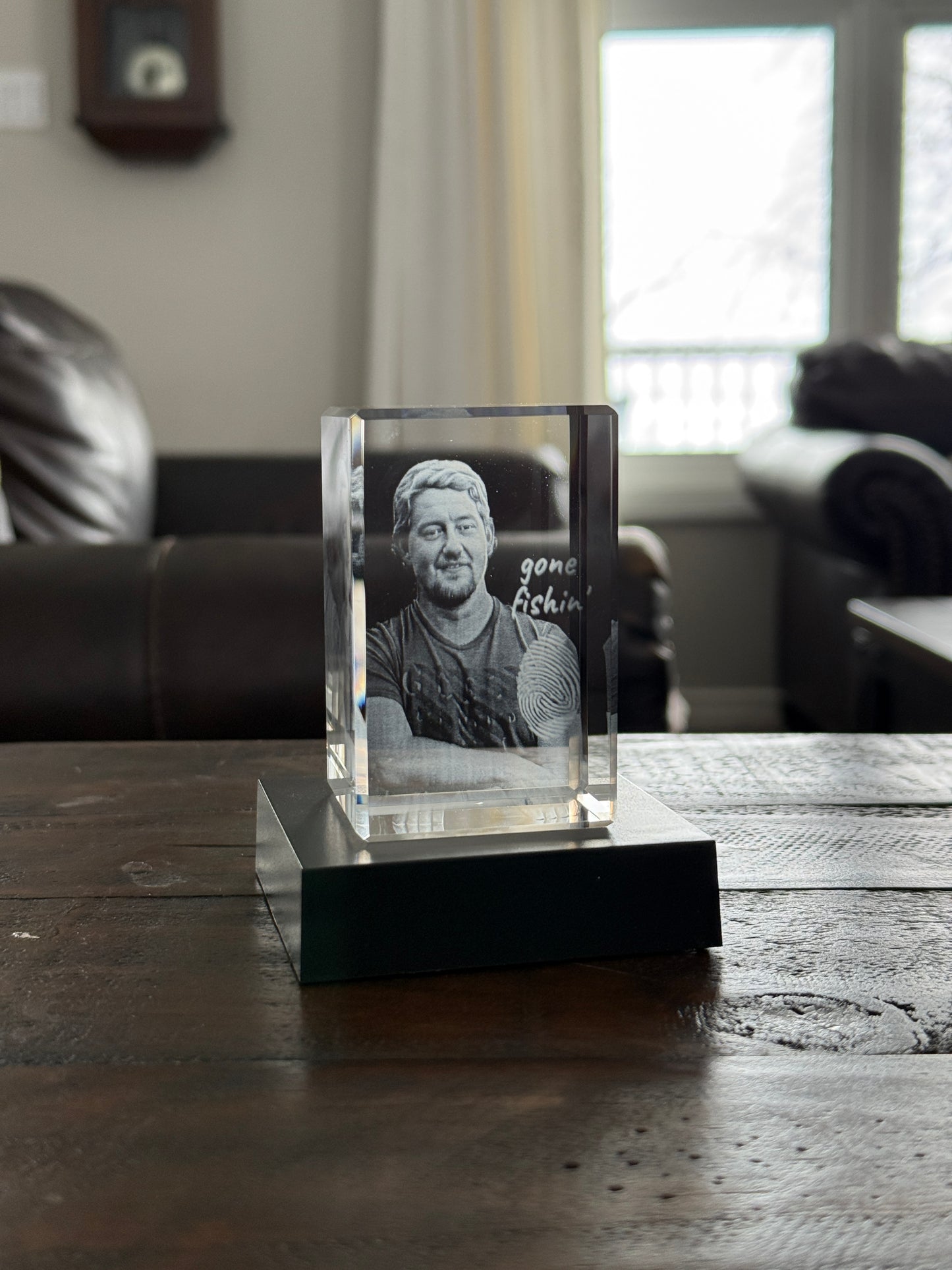 3D Engraved Memorial Crystal