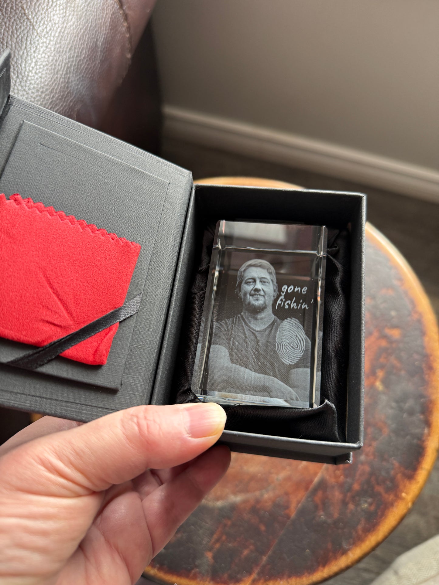 3D Engraved Memorial Crystal